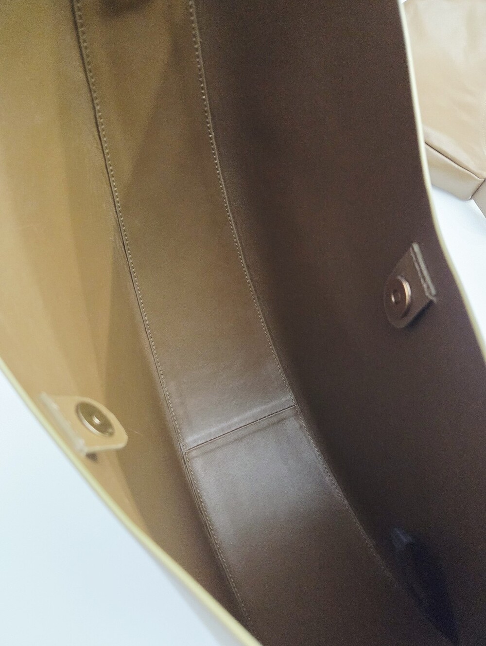 NWT SOEUR WINONA SMOOTH LEATHER BAG - BEIGE - Picture 8 of 13